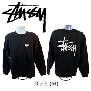 "NWT" Stussy Basic Crew Sweatshirt Black
